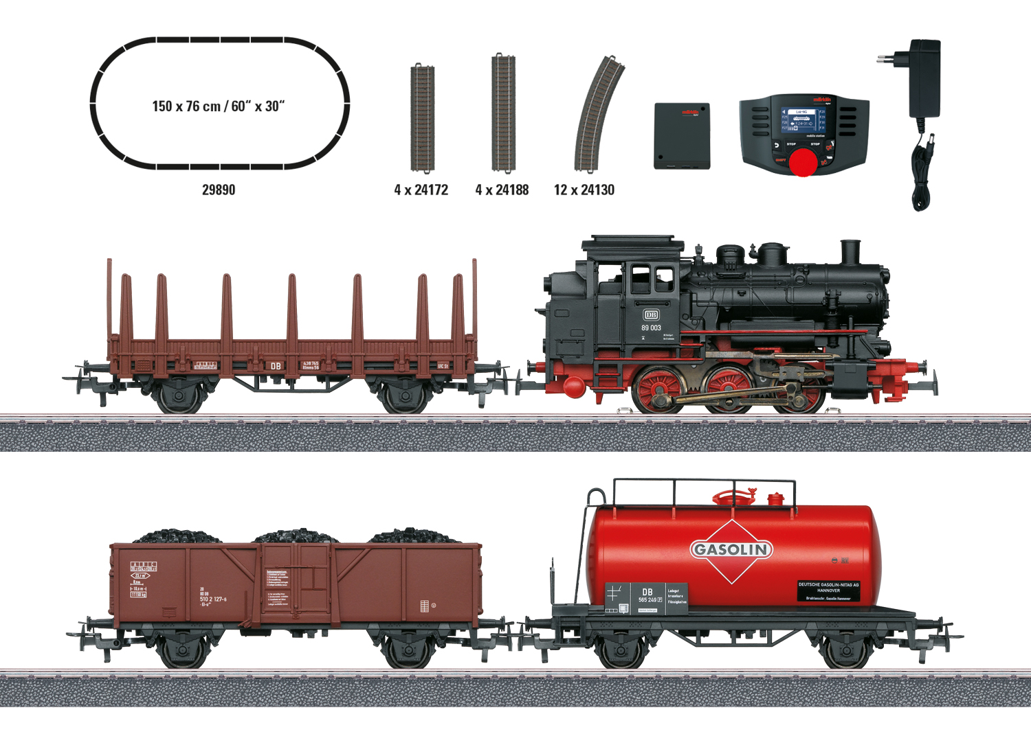 Coffret de départ numérique "Train marchandises avec BR 89.0"