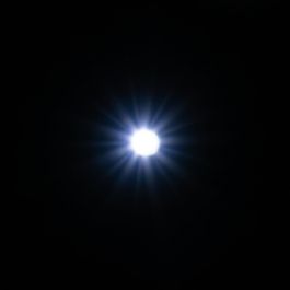 5 selbstblinkende LED, weiss (Stroboskop 6,8 Hz)