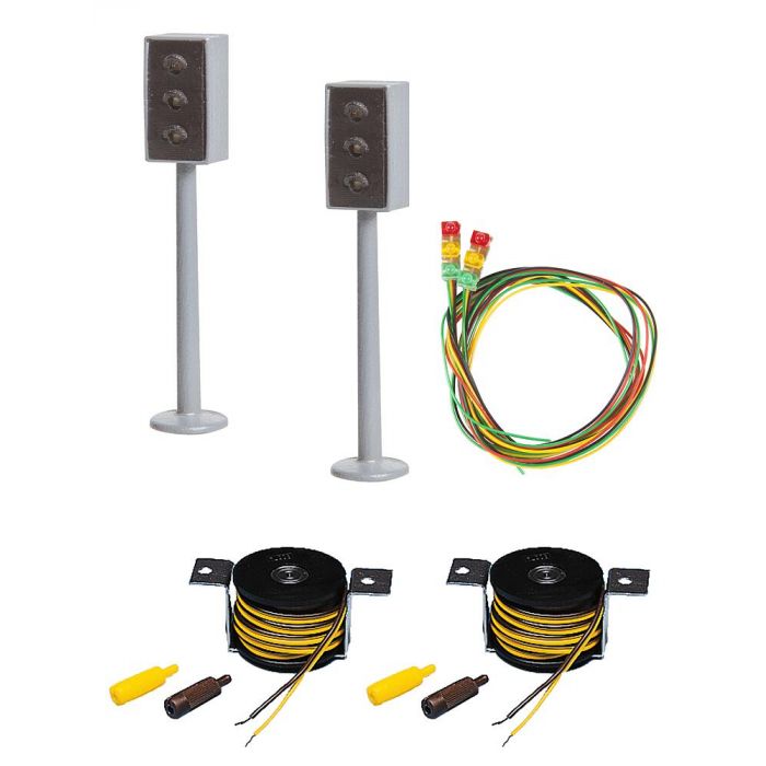 2 LED-Ampeln mit Stopp-Stellen