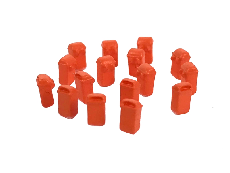 16 poubelles pendues - orange