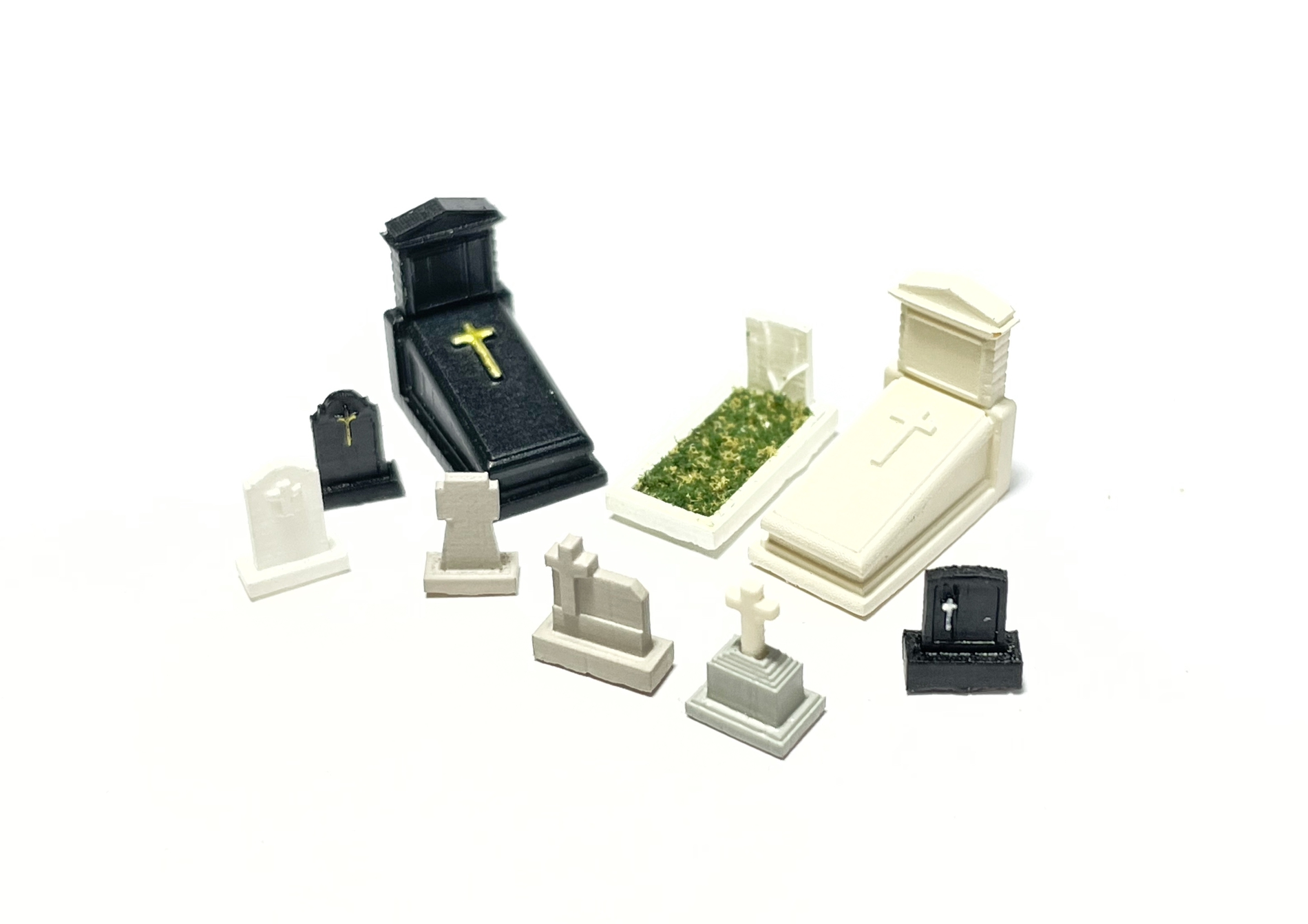 Cimetière avec tombes chrétiennes