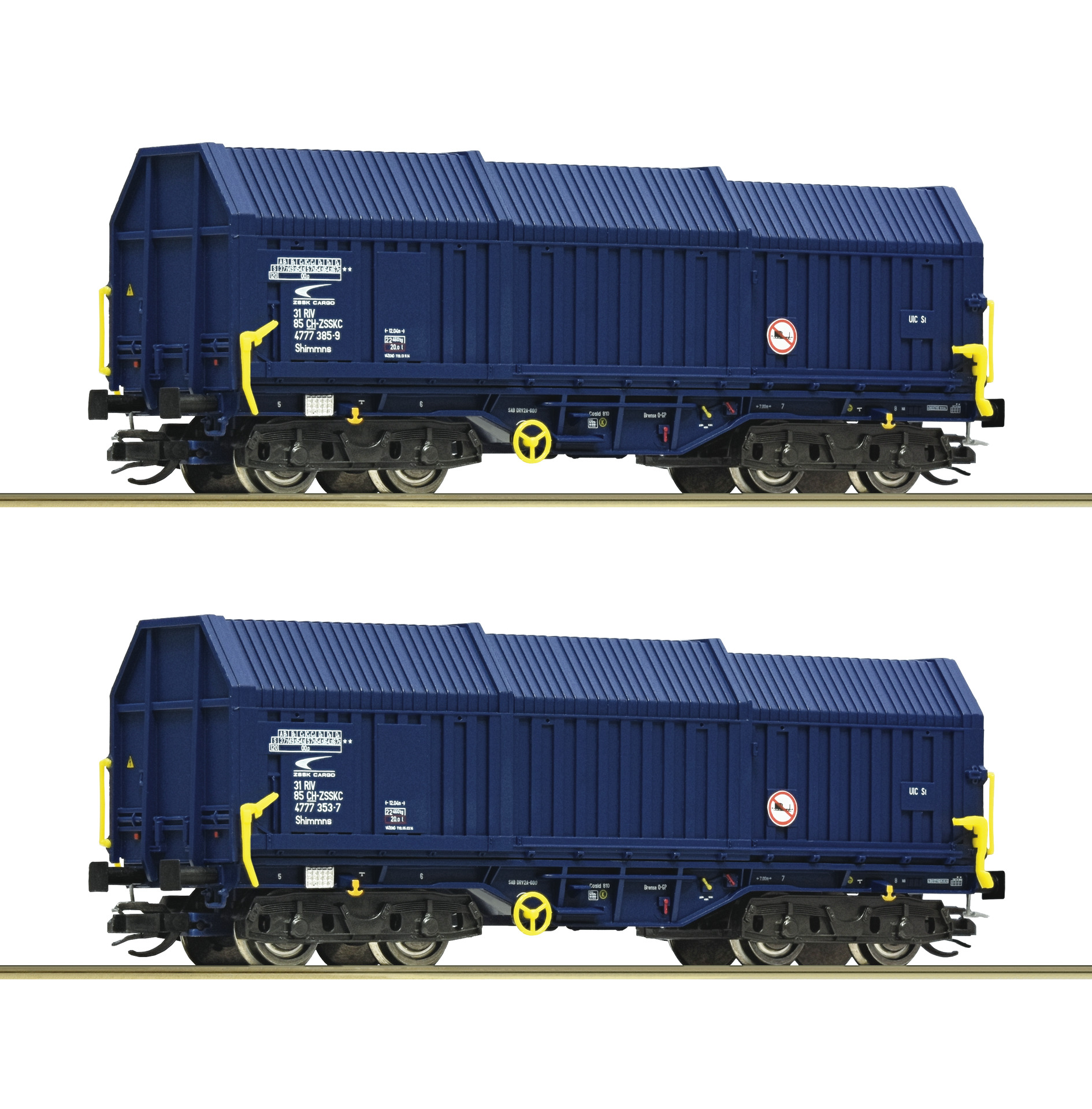 2e coffret de wagons à toits télescopiques ZSS