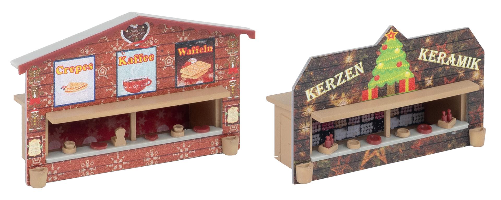 2 bancarelle del mercatino di Natale