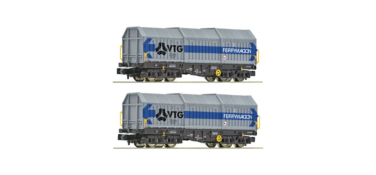 2e coffret de wagons à toits télescopiques d'occasion
