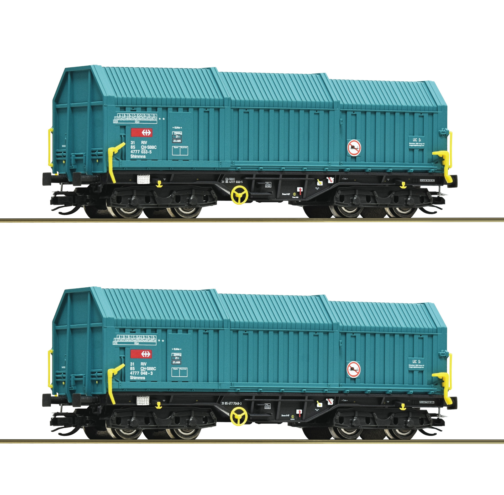 2e coffret de wagons à toits télescopiques SBB