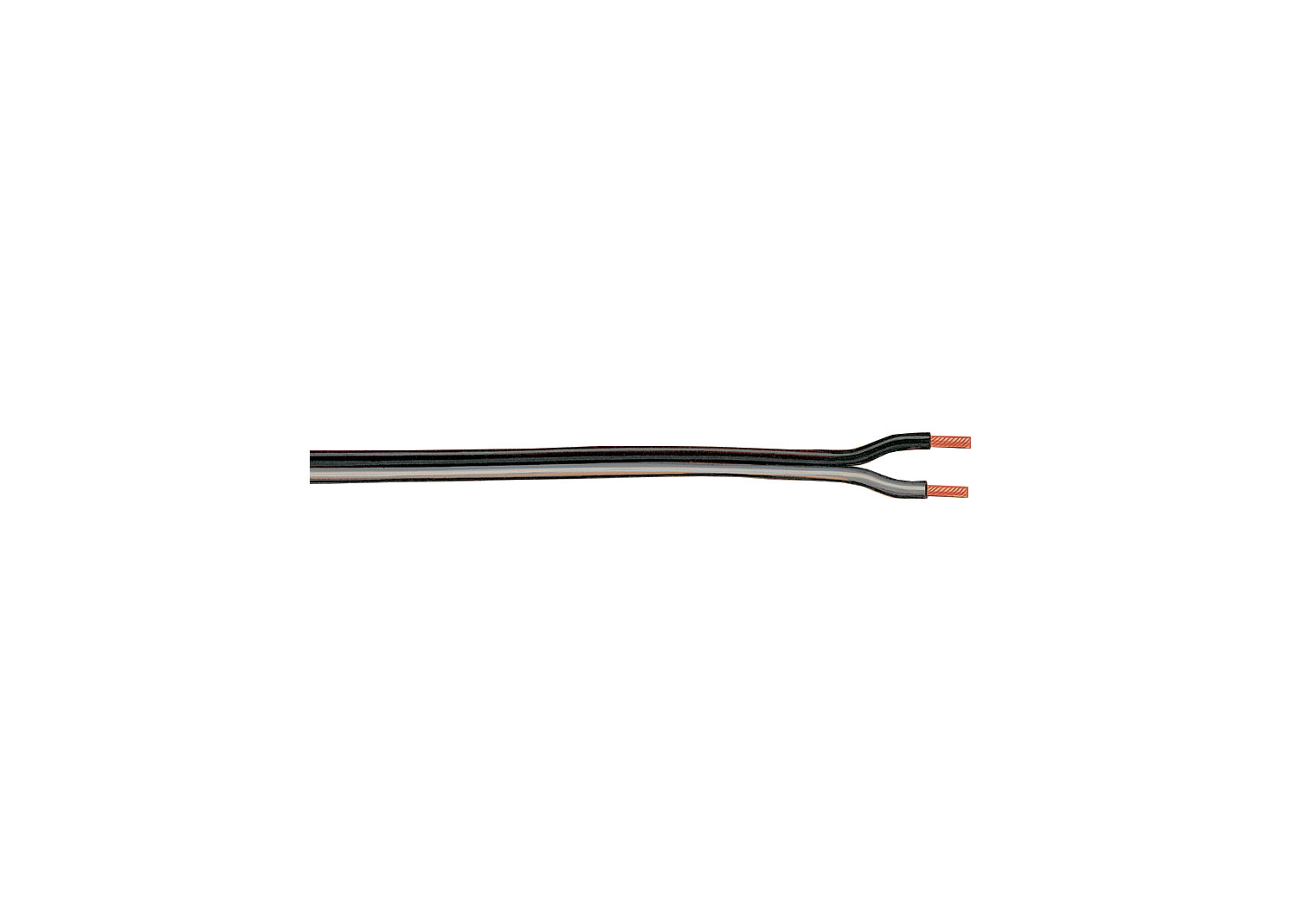 Black/White 2-Conductor Wire, 20 Meters / 65 feet 7 inches