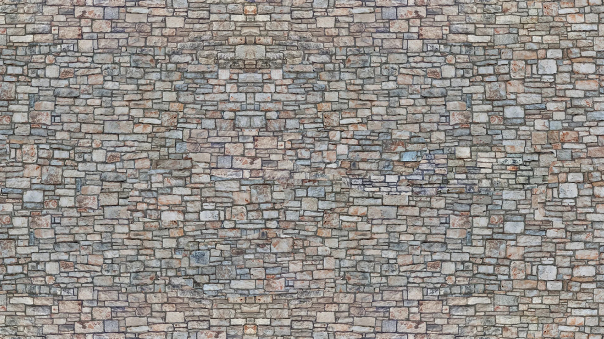 3D-Kartonplatte Bruchsteinmauer