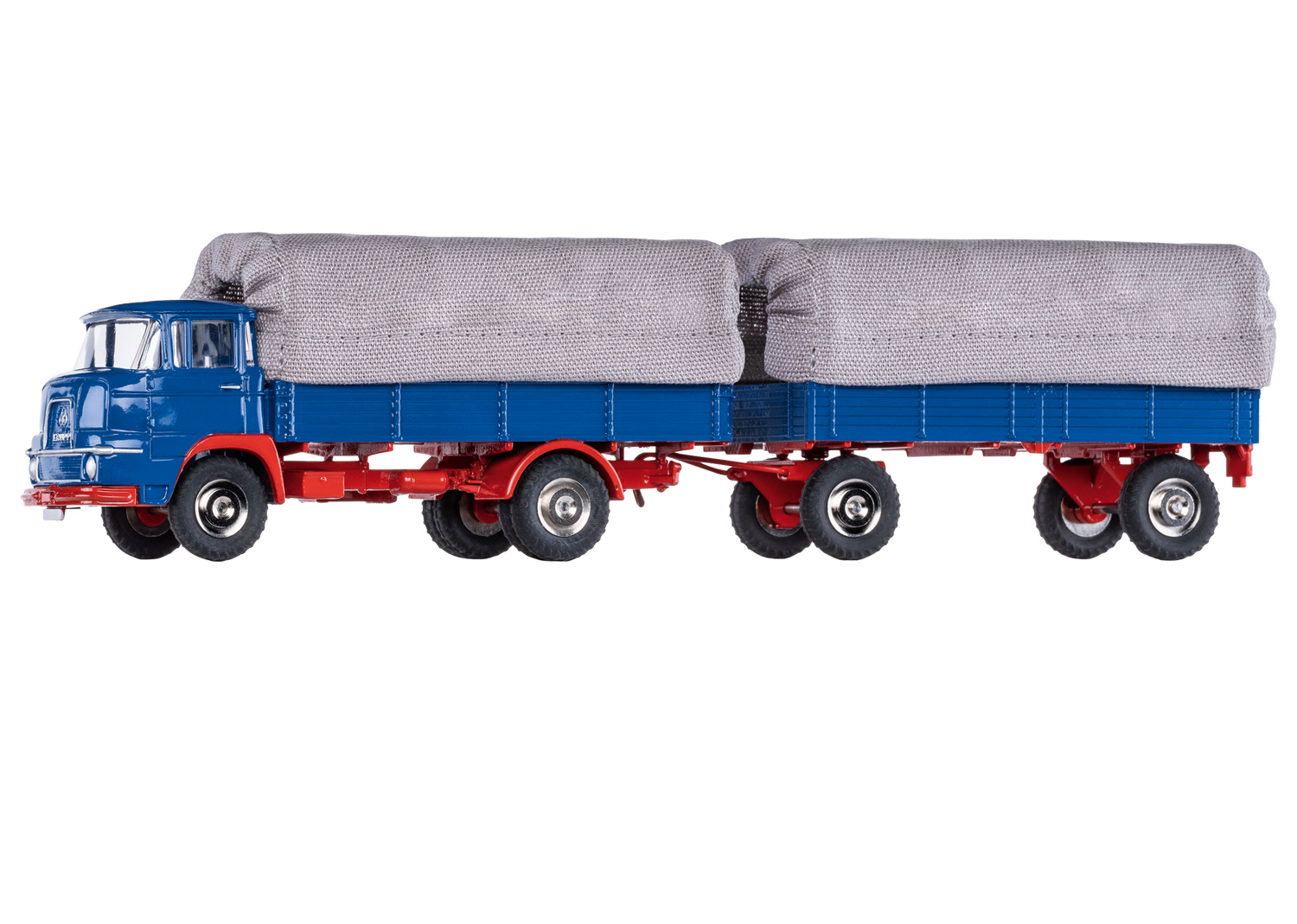 Camion plate-forme Krupp avec cabine avancéeavec structure