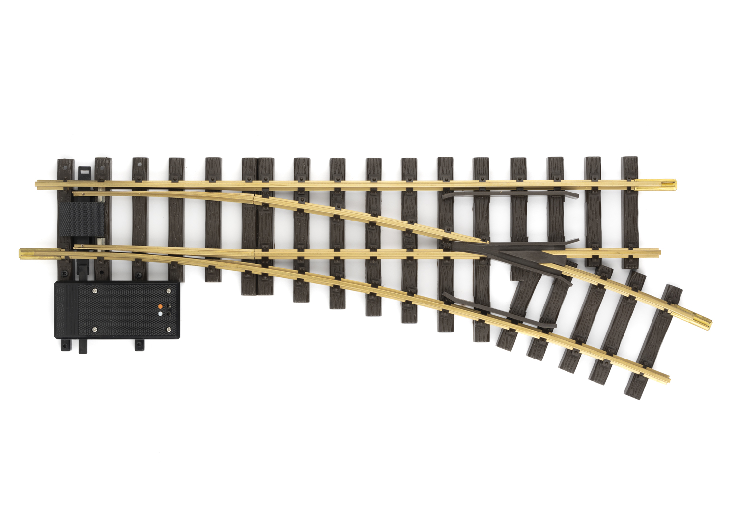 Aiguille électrique à droite LGB rayon R3, 22,5°