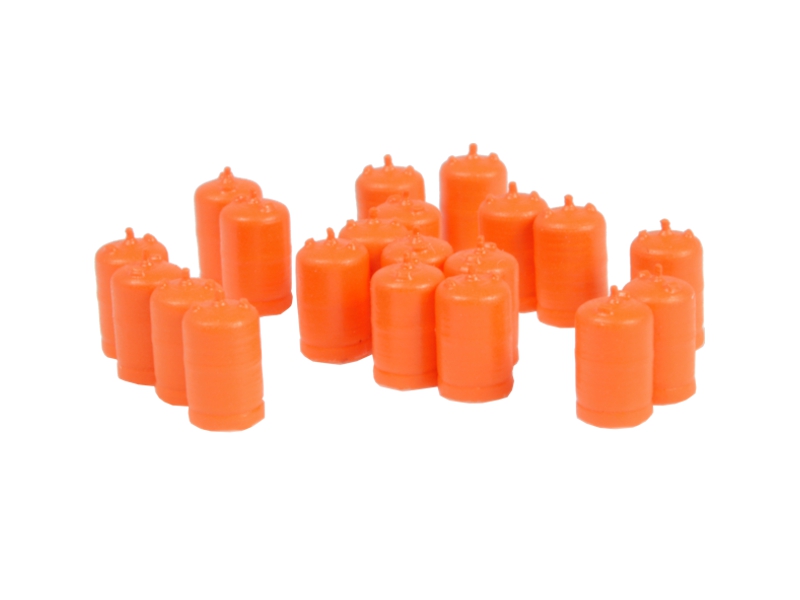20 bouteilles de butane (orange)