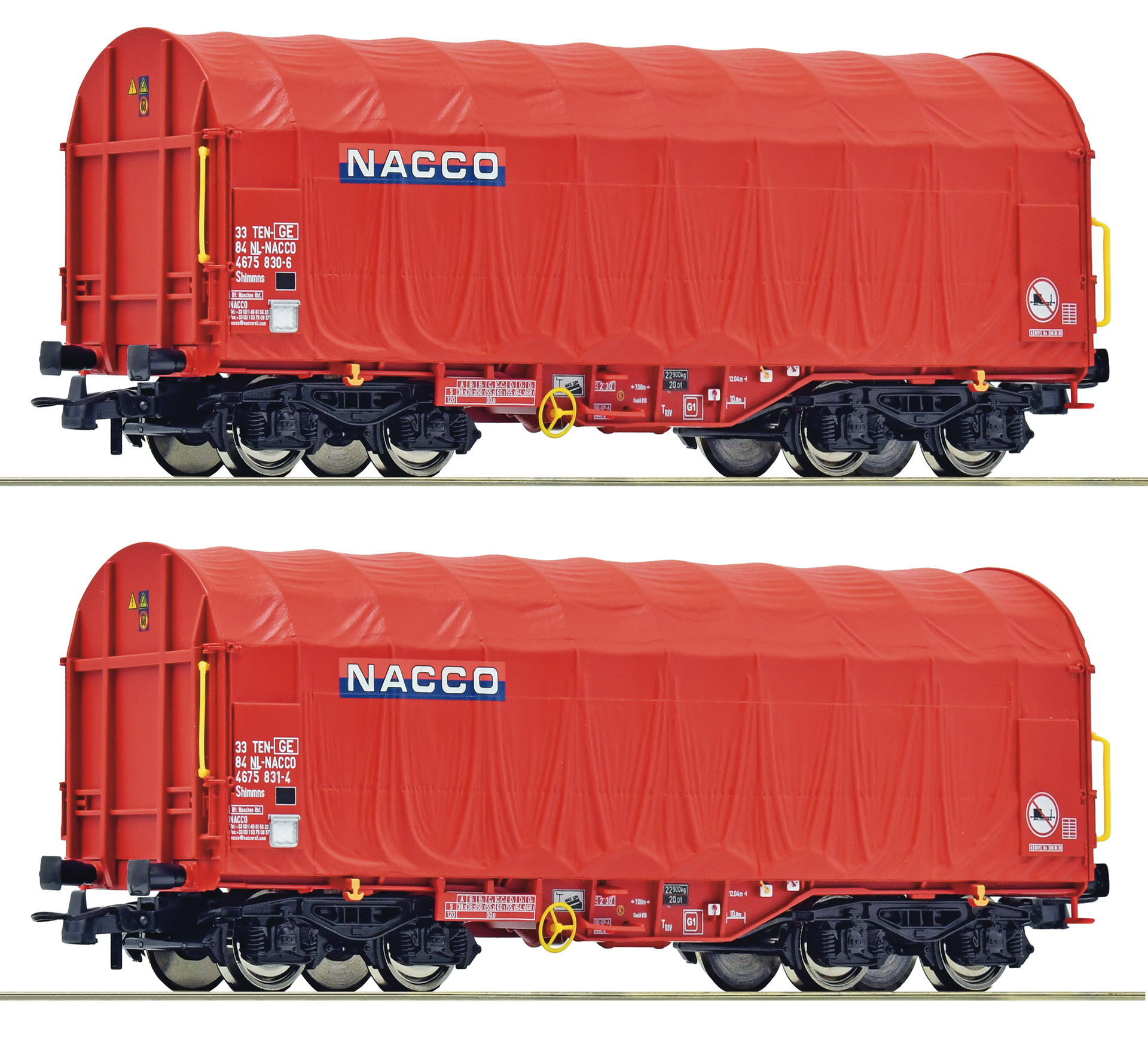 2e coffret de wagons à parois coulissantes Nacco