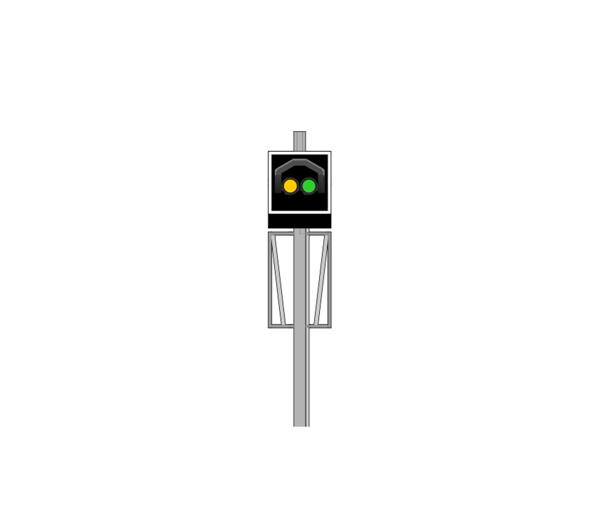 CFF - Signal avancé à 2 LED (Jaune/Vert)