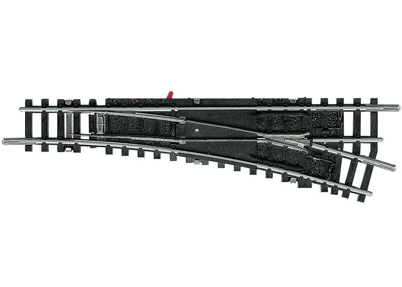 Aiguillage à droite Minitrix, longueur 112,6 mm