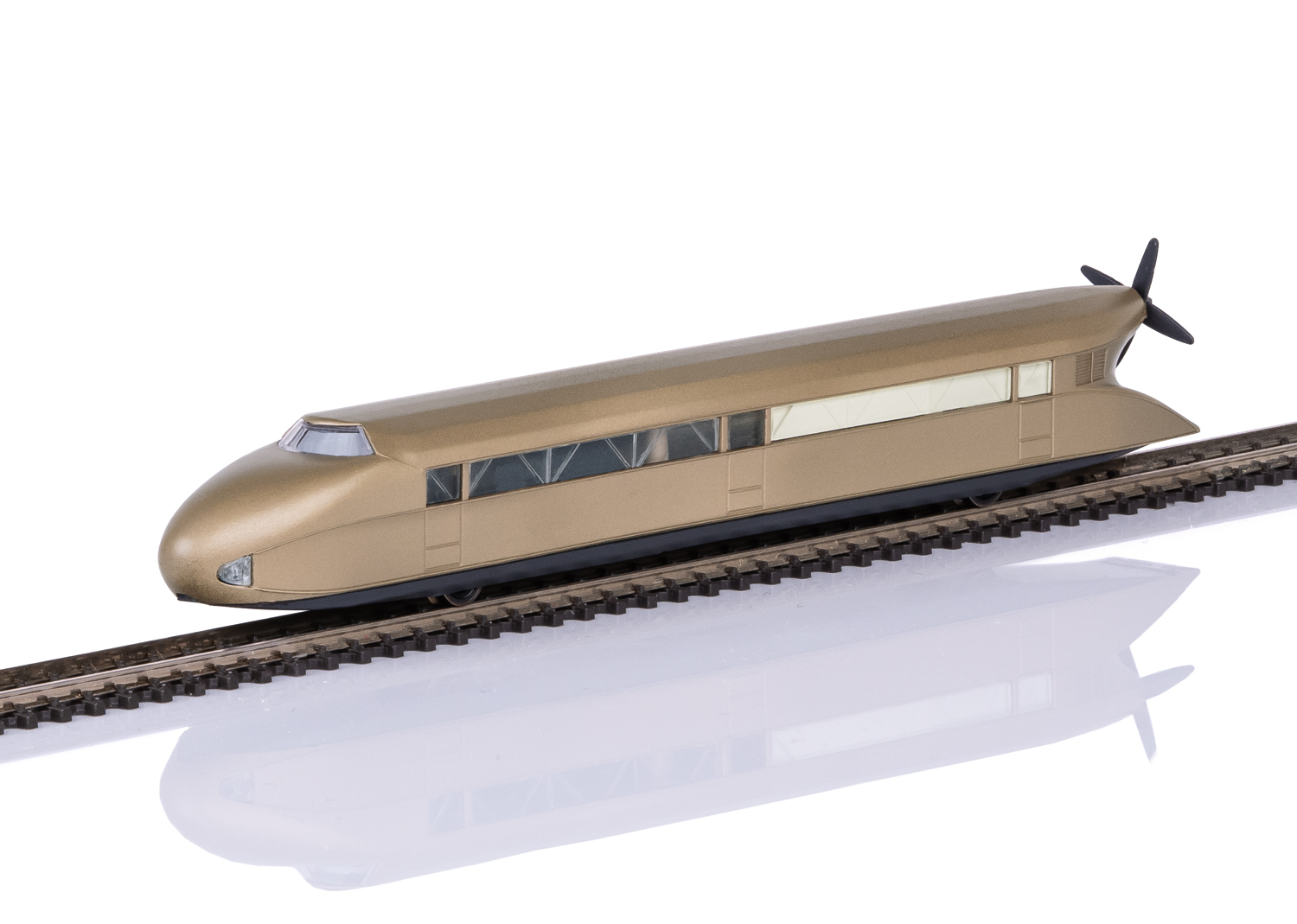 Automotrice à héliceZeppelin sur rails
