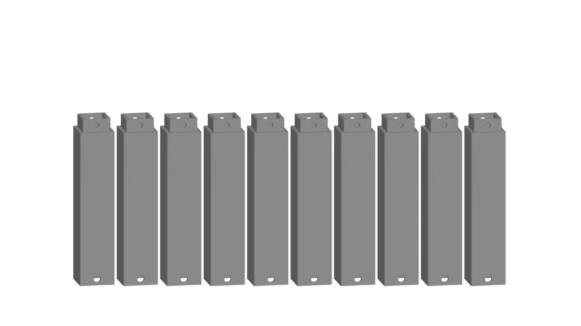 Elemento per pilastro Easy-Track 72,5 mm, 10 pz.