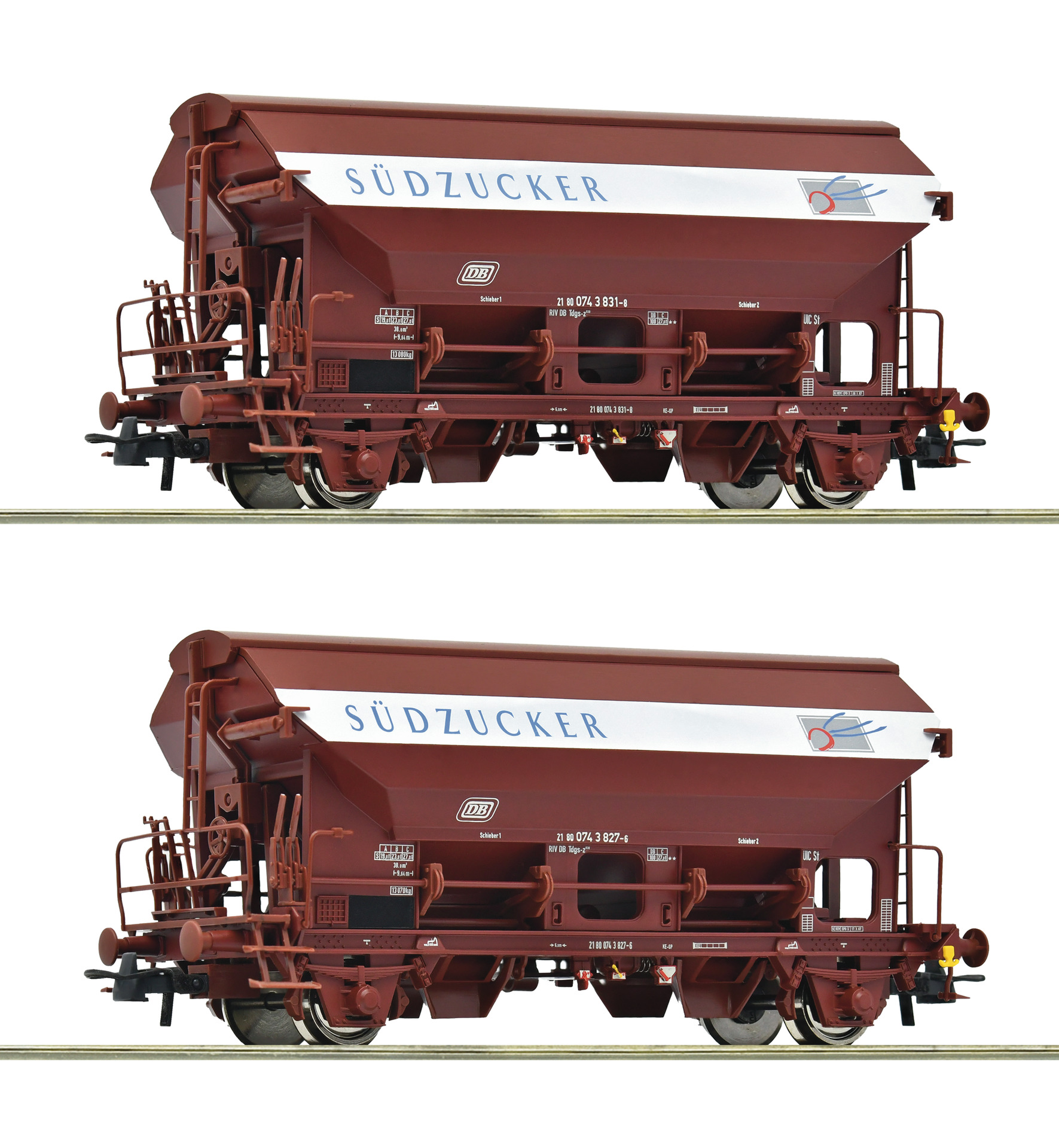 2e coffret de wagons à toit ouvrant DB