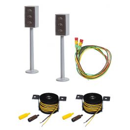 2 LED-Ampeln mit Stopp-Stellen