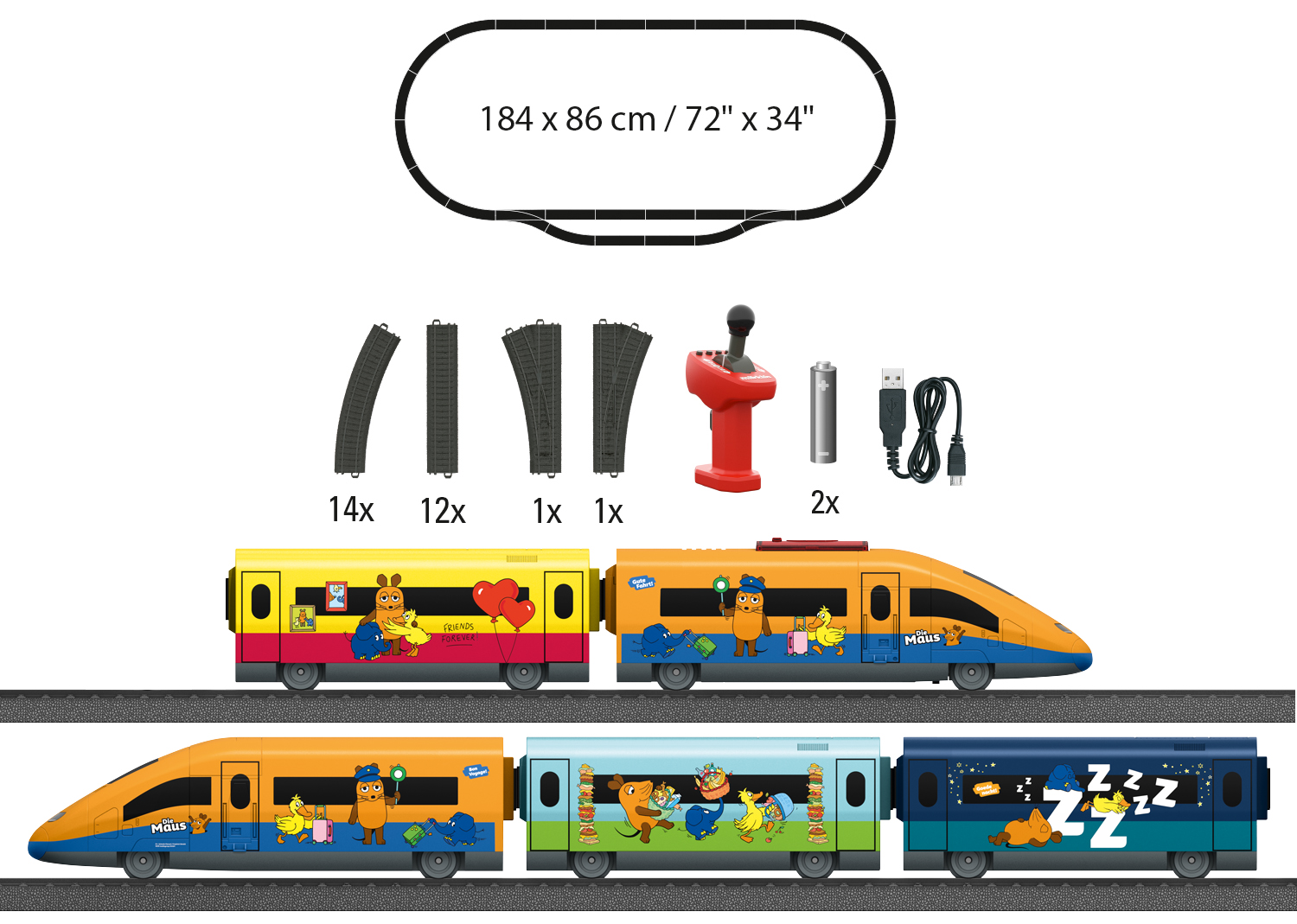 Märklin my world - Startpackung «Mauszug» für Kinder ab 3 Jahren