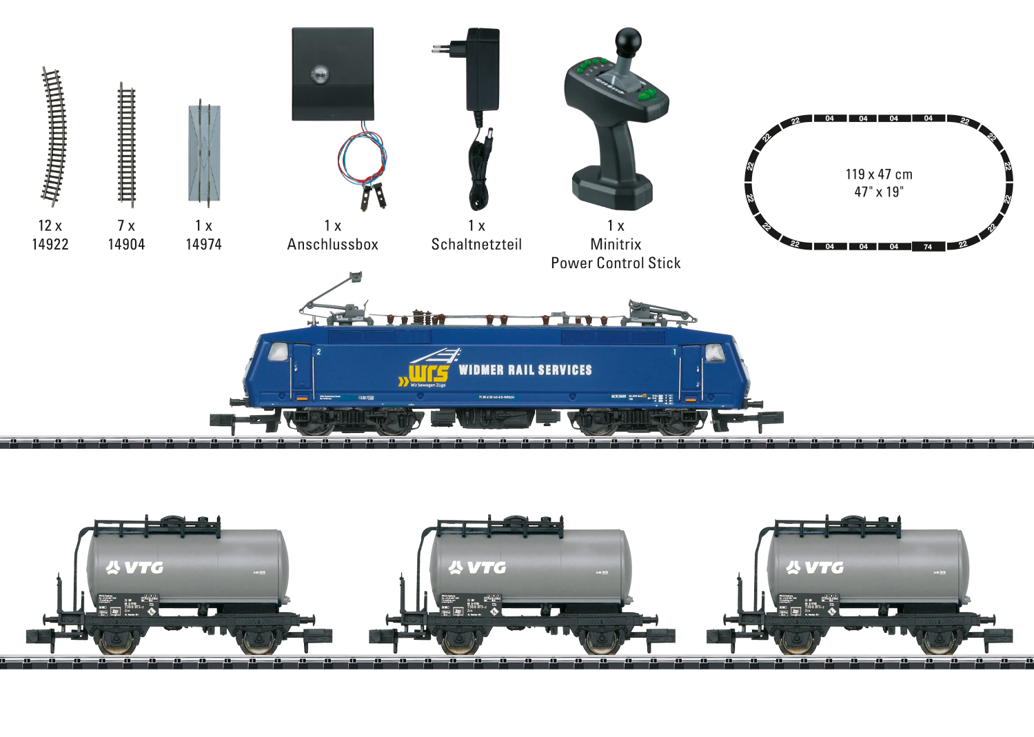 Coffret de départ Digital "Train marchandises" avec série 120