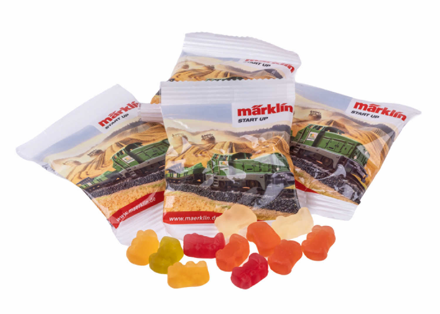 Bonbons gélifiés Haribo en forme de locomotive
