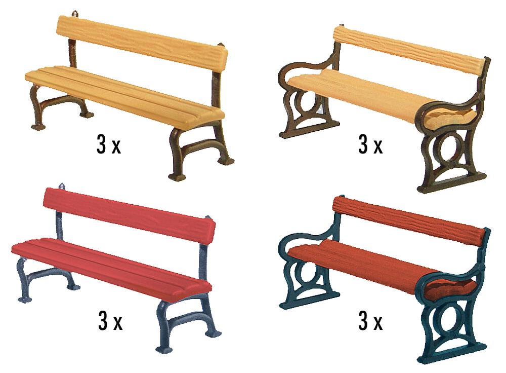 12 Bancs de parc