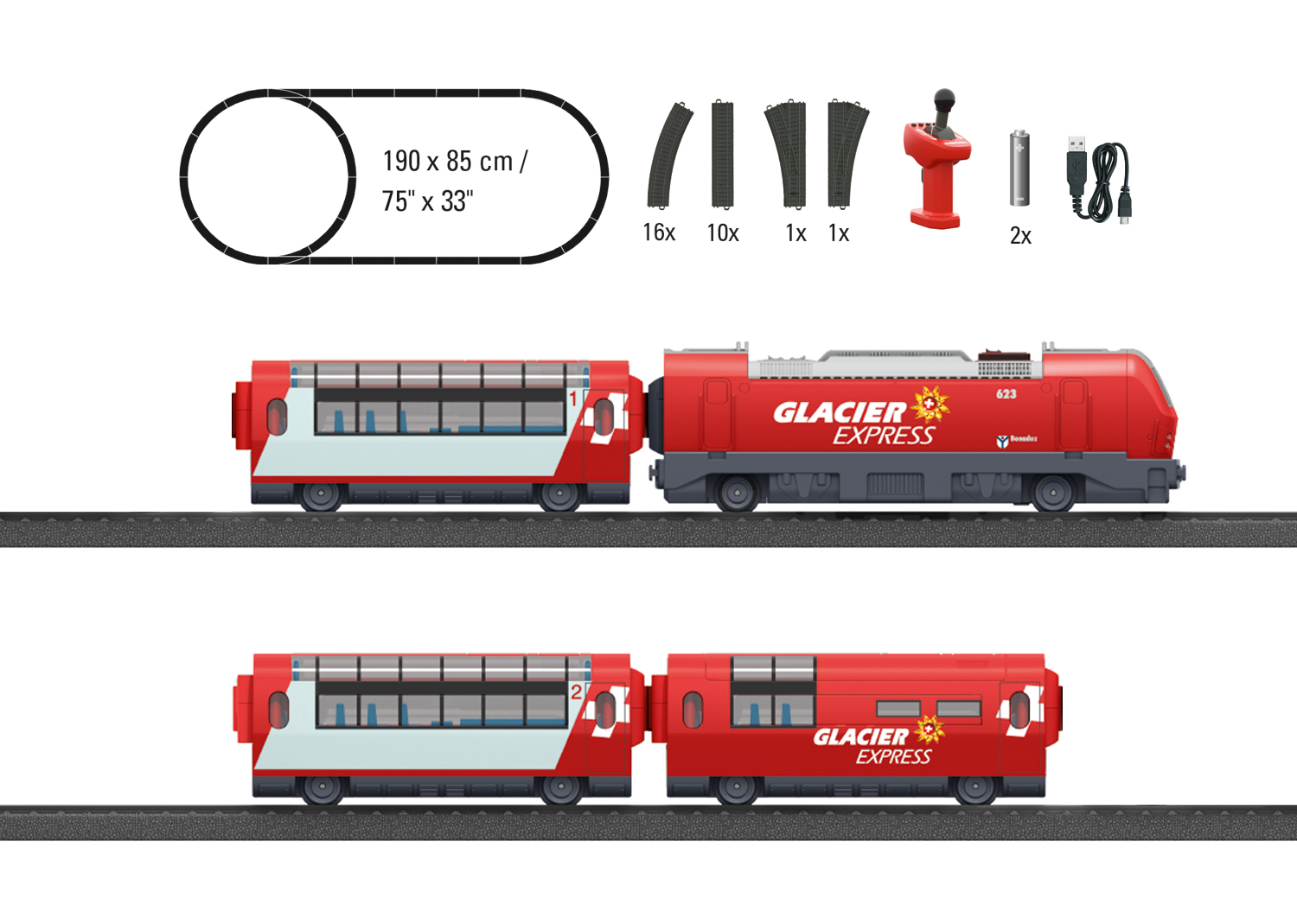Märklin my world - Startpackung Glacier Express