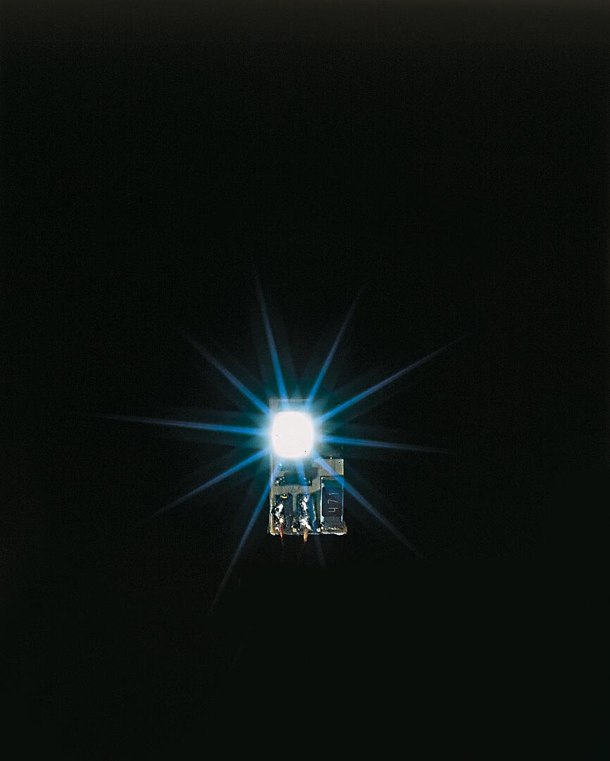 5 LED, blanches