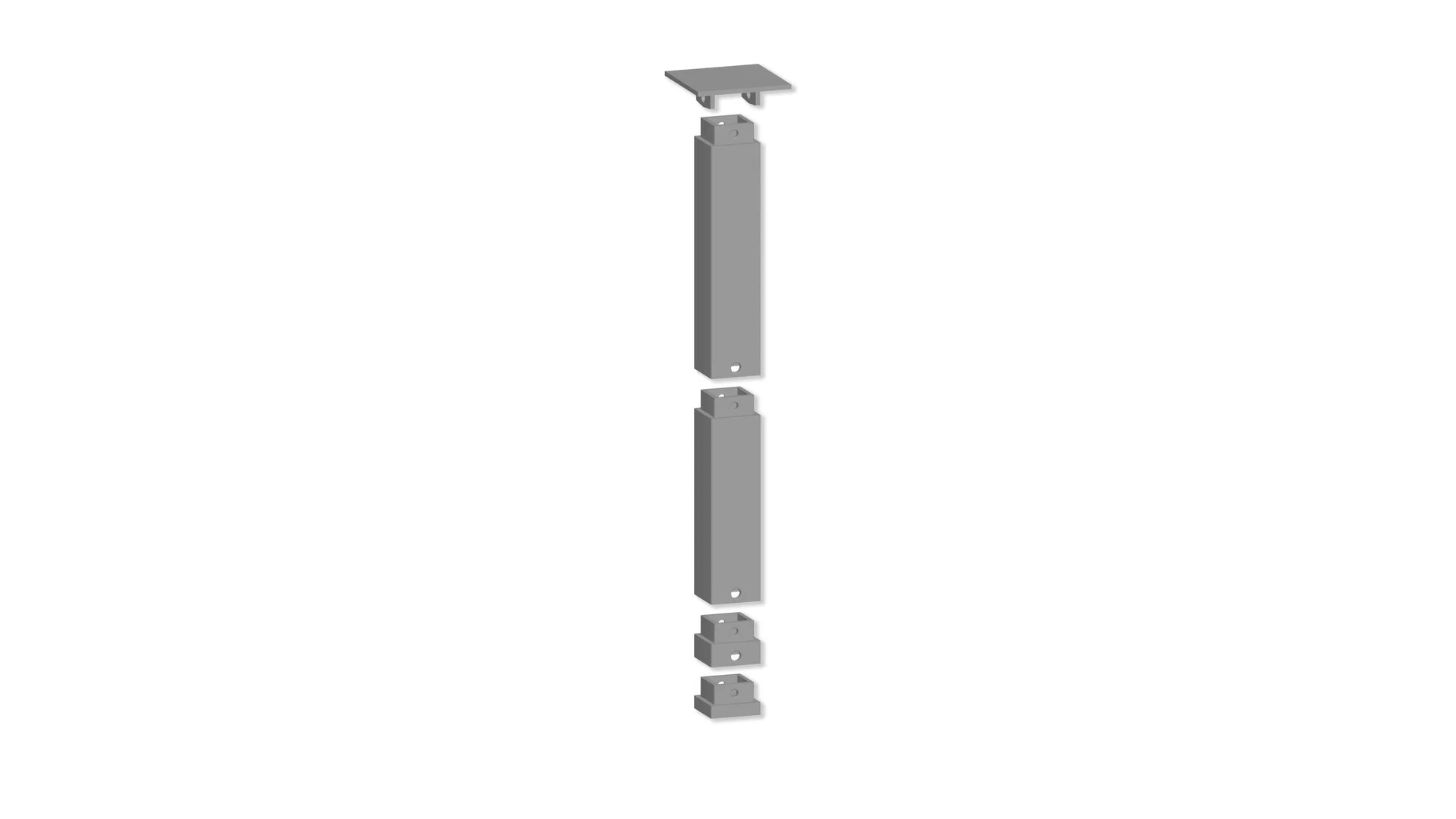 Easy-Track Pfeiler-Set oben, 10 Stk.