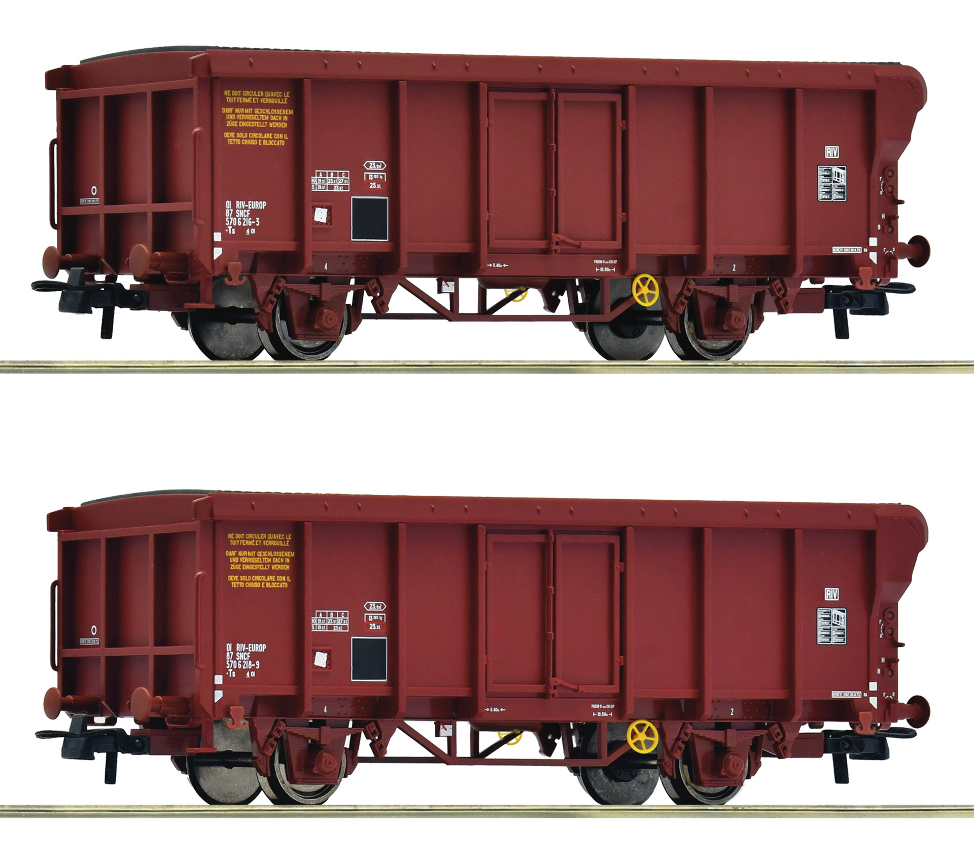 2e coffret de wagons à toit roulant SNCF