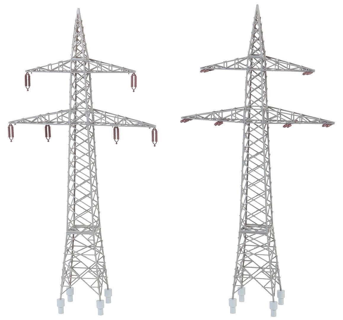 2 Freileitungsmasten (110 kV)