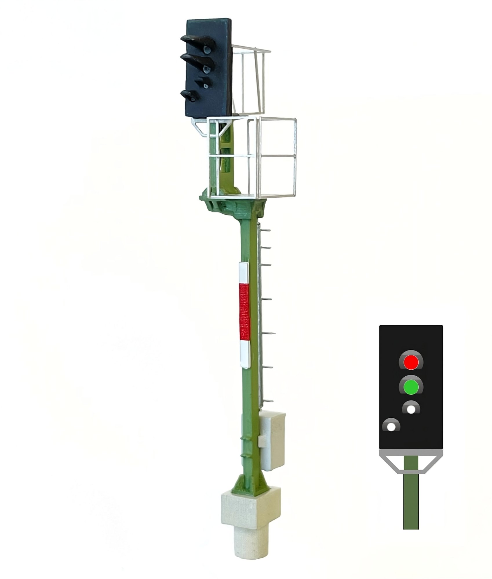 DB - KS-Hauptsignal im Auslegermast mit Sh1
