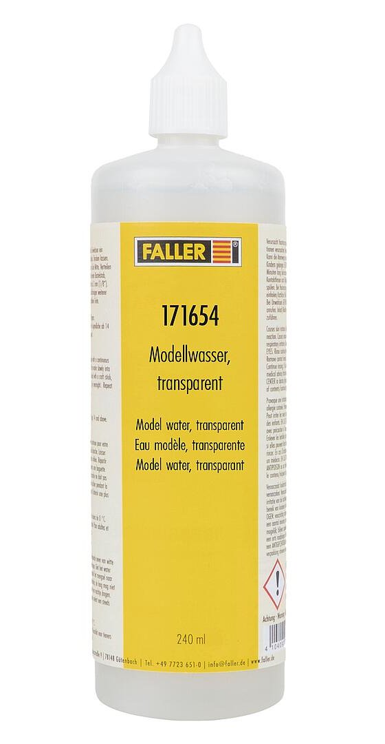 Acqua per modellismo trasparente