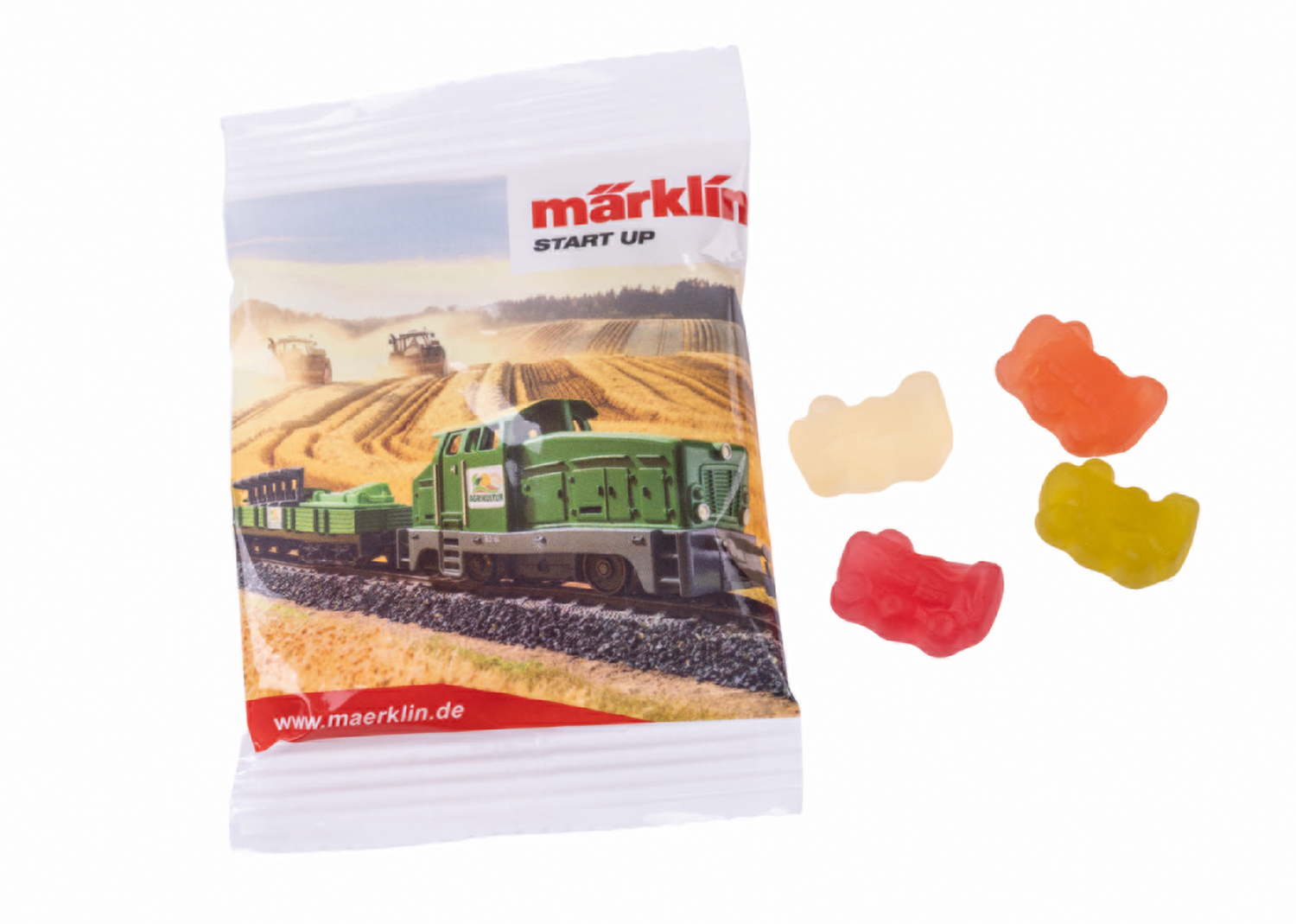 Bonbons gélifiés Haribo en forme de locomotive