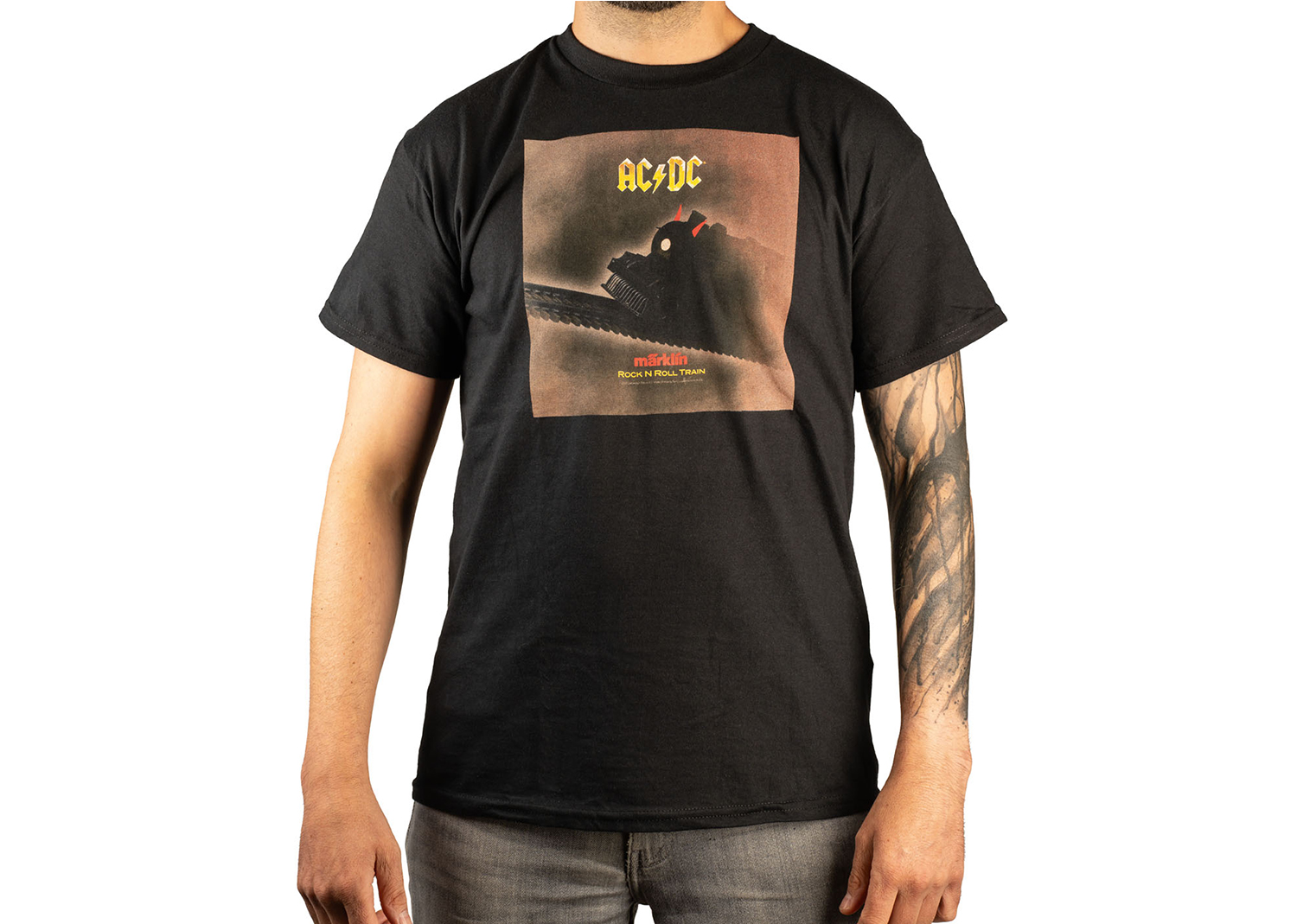 AC/DC, Grösse XXL, Märklin Rock n Roll Train T-Shirt Classic