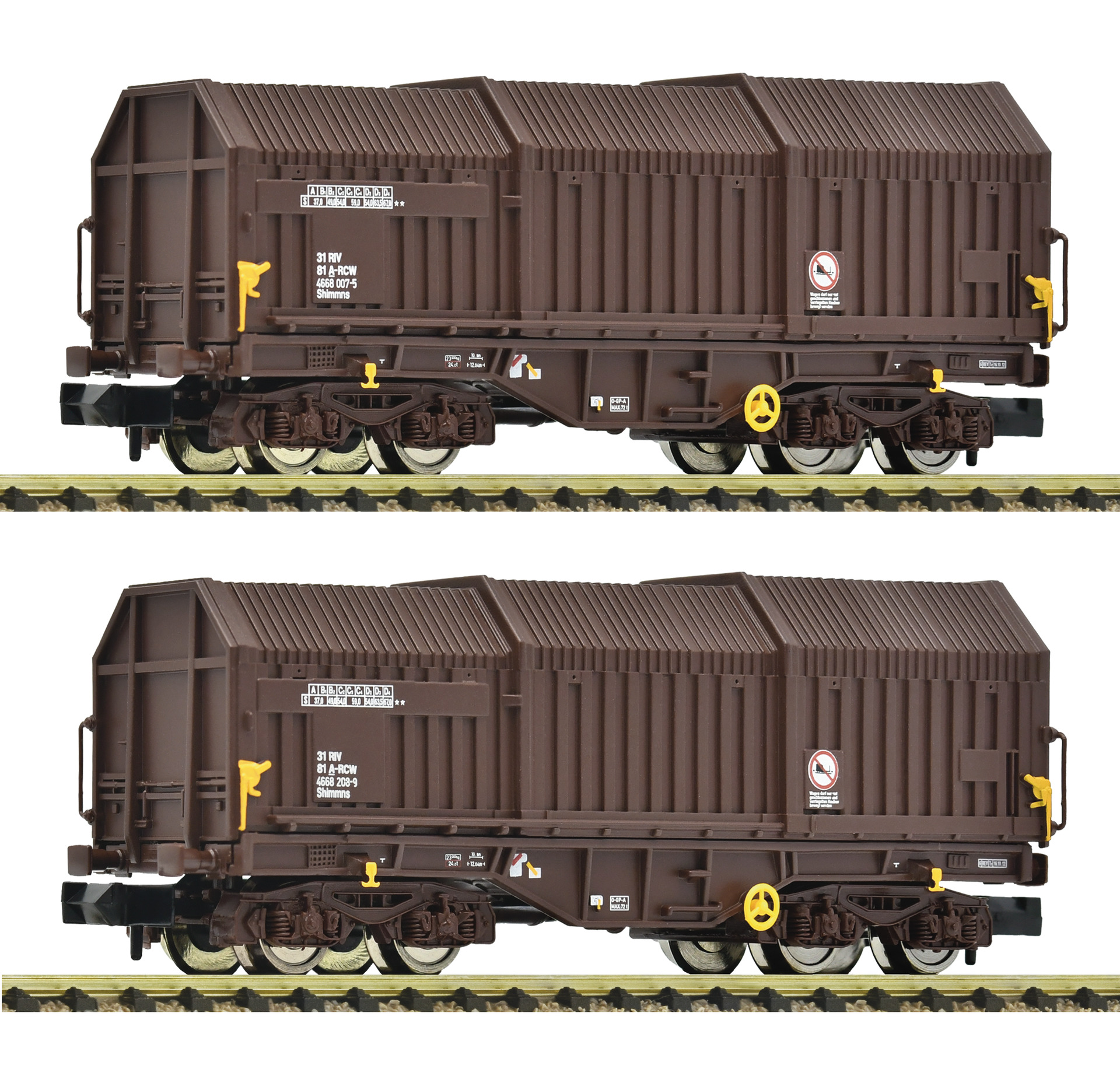 2e coffret de wagons à toits télescopiques