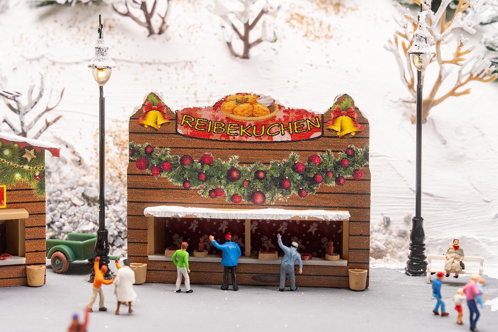 2 bancarelle del mercatino di Natale