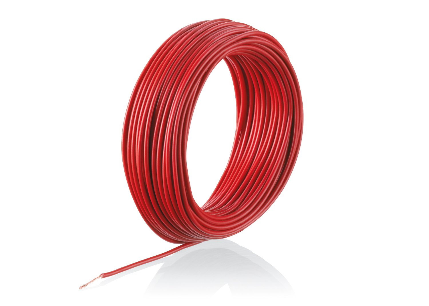 Cavetto a 1 polo, 0,19 mm², 10 m (rosso)
