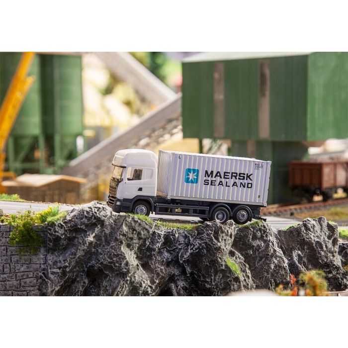 Autocarro Scania R 13 TL con container per contenitori (HERPA)