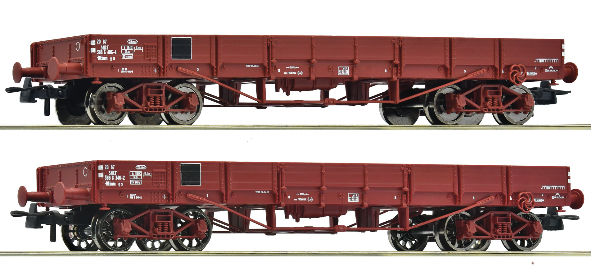 2e coffret de wagons à bords bas SNCF