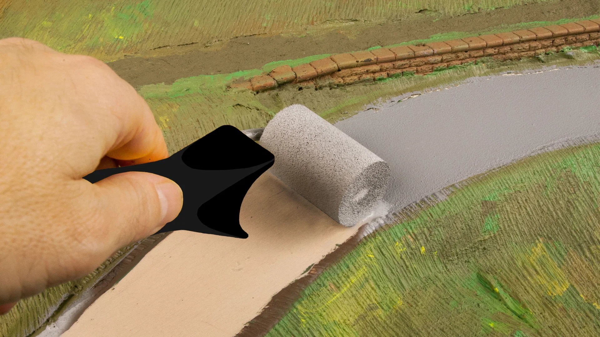 Colore strutturale per costruzioni stradali, grigio asfalto
