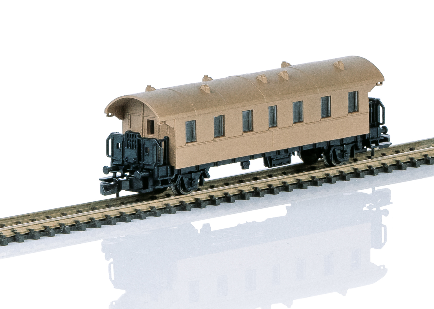 2-achsiger Personenwagen mit Echtbronze-Aufbau