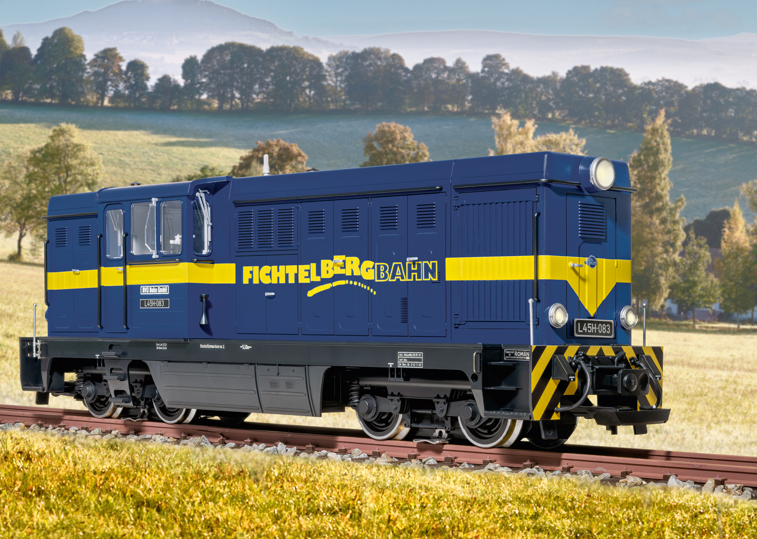 BVO Bahn GmbH (Busverkehr Ober- und Westerzgebirge) Fichtelberg Railway Class L45H-083 Diesel Loco, Era V