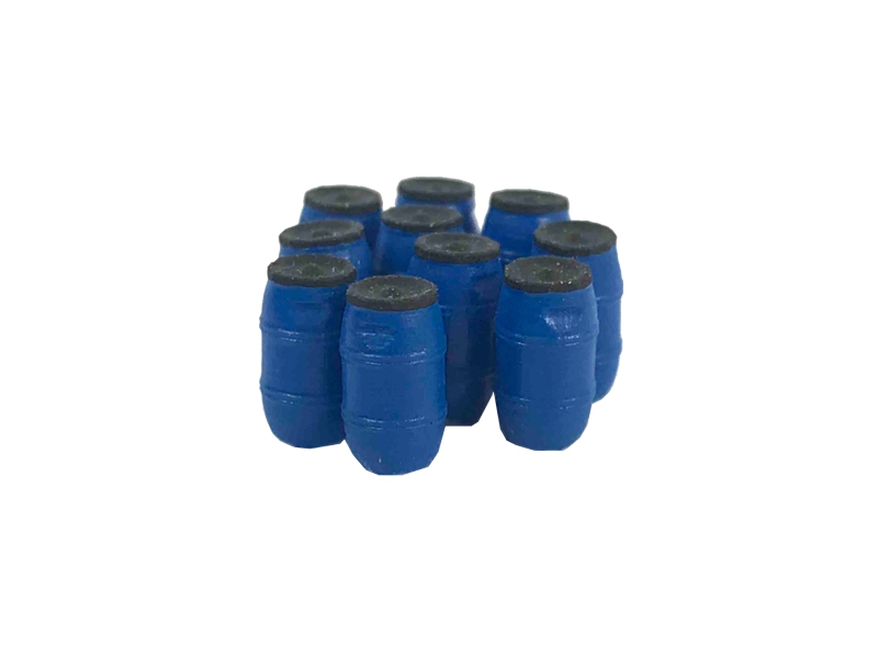 10 fûts en plastique de 220 L - bleu