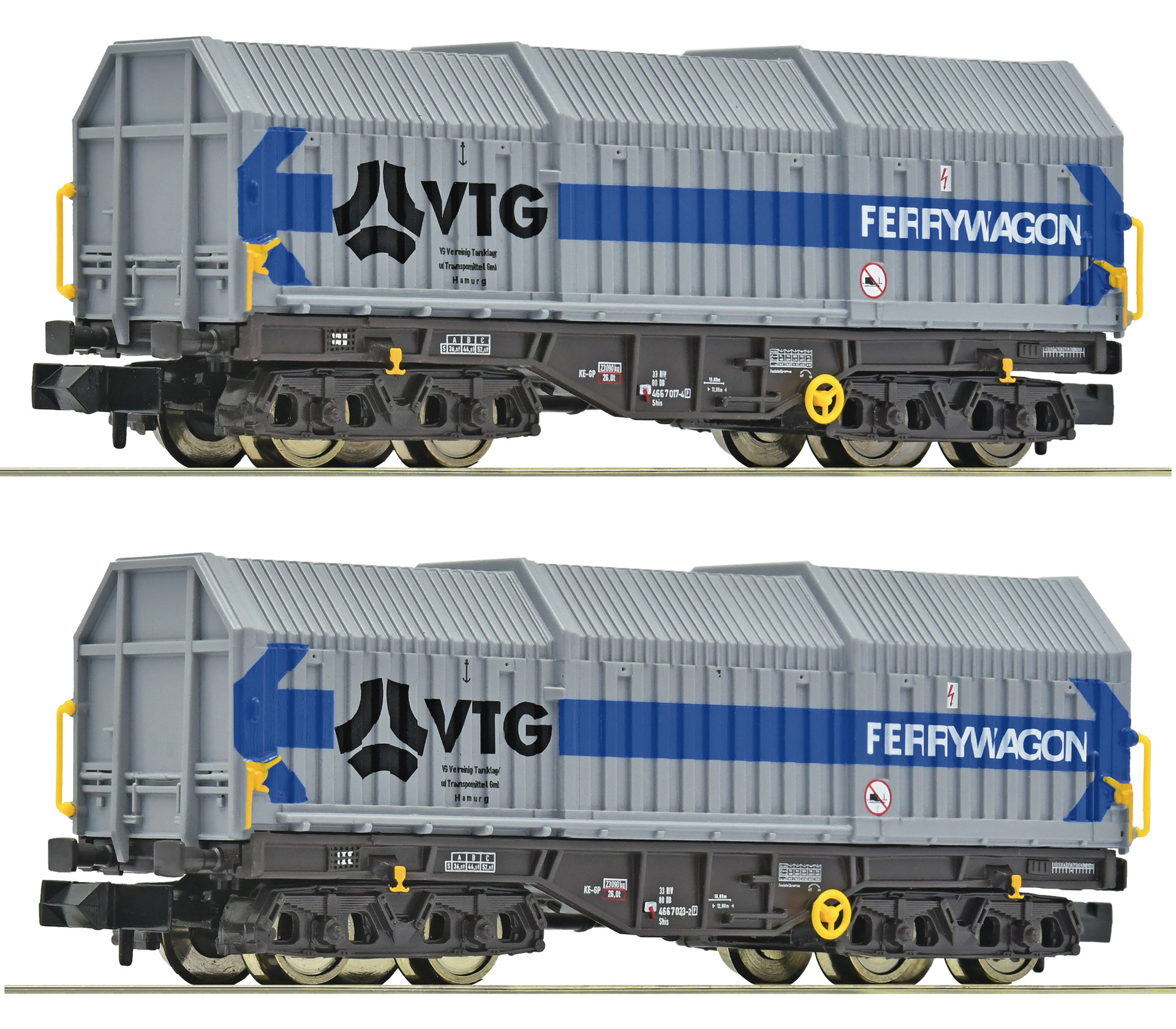 2e coffret de wagons à toits télescopiques d'occasion