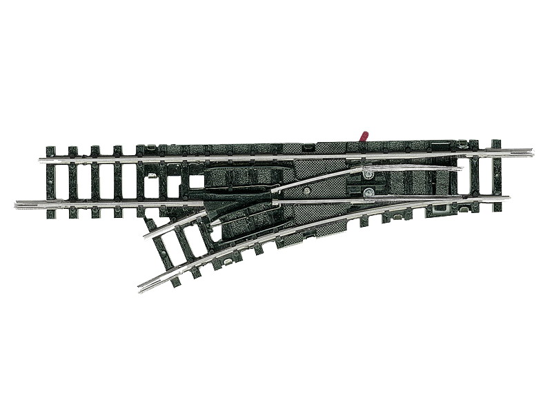 Aiguillage à gauche Minitrix, longueur 104,2 mm