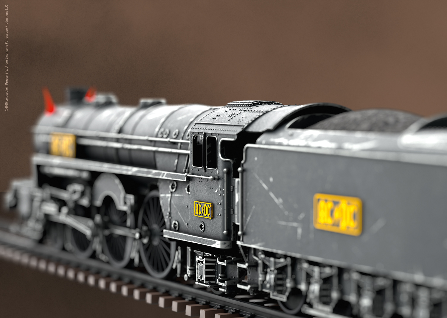 AC/DC Locomotive vapeur à tender séparé "Black Ice"