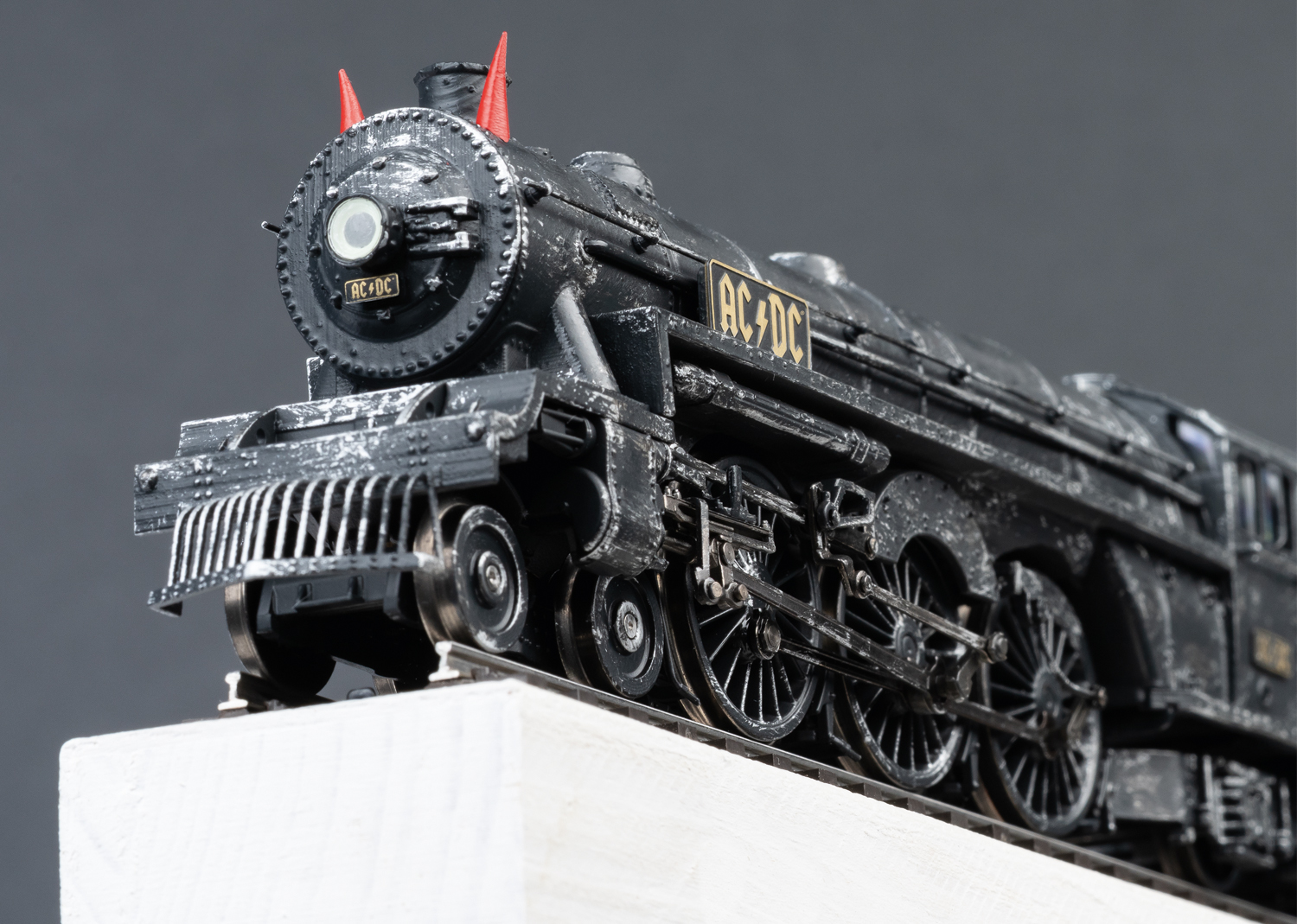 AC/DC Locomotive à vapeur avec tender séparé "Black Ice"