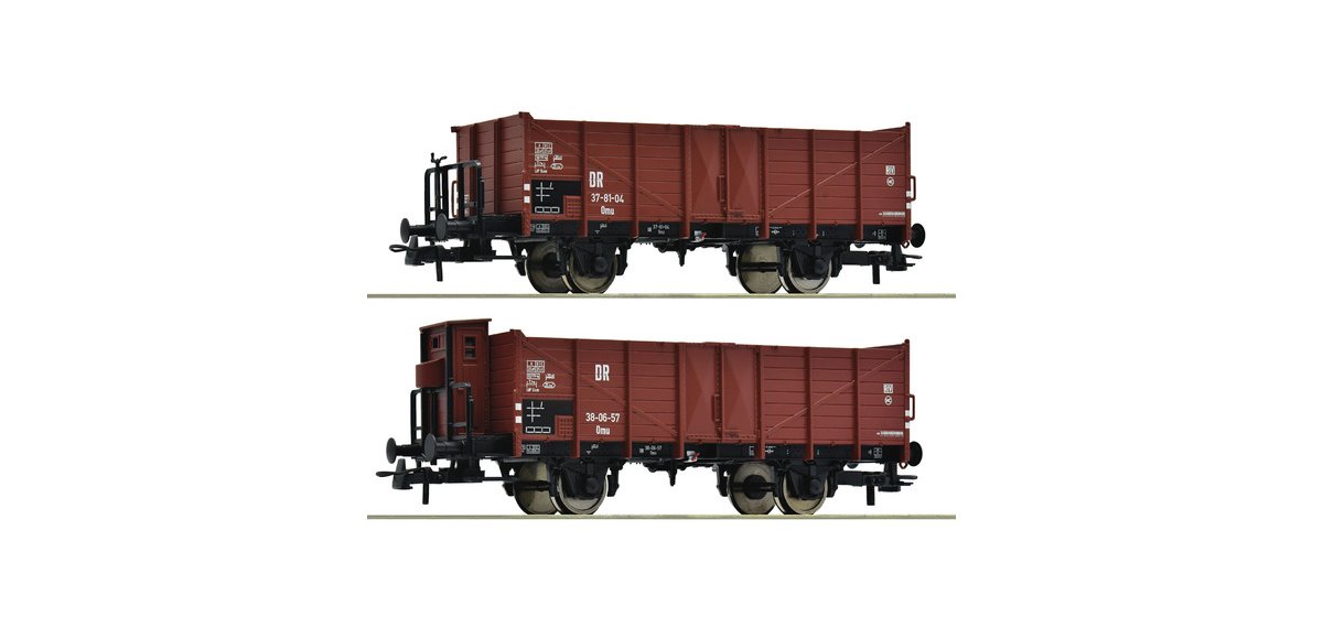 2e coffret de wagons découverts Omm 12 DR
