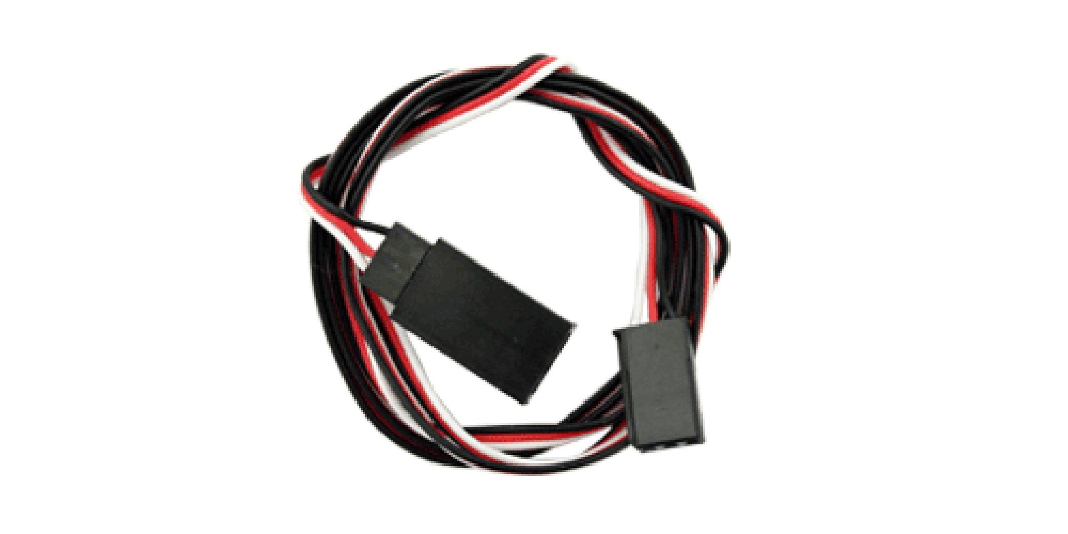 Câble de rallonge servomoteur 3 pôles. Connecteur JR/Futaba mâle vers femelle J/R Futaba, longueur 75 cm