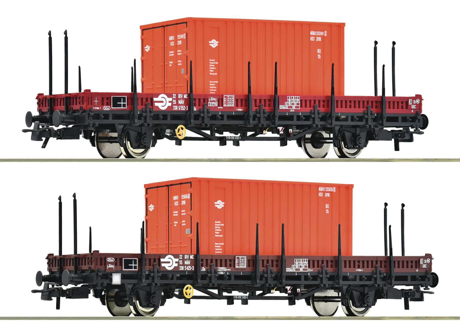 2e coffret de wagons à essieux MAV